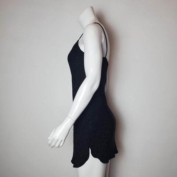 Topshop Black Leopard Print Mini Slip Dress - Picture 6 of 10